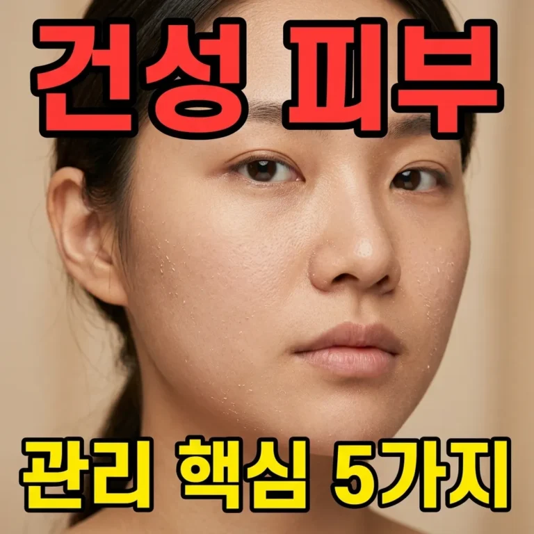 건성 피부 특징과 관리 핵심 5가지 – 당김 없는 촉촉한 피부로 바꾸는 법