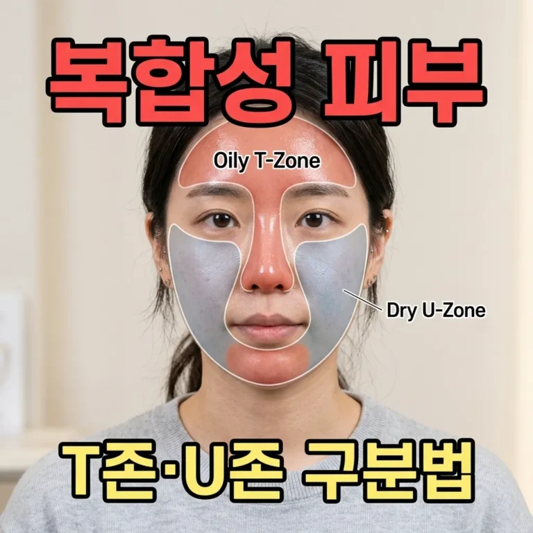 복합성 피부 T존·U존 구분법: 번들거림과 건조함, 부위별 맞춤 관리 완벽 가이드