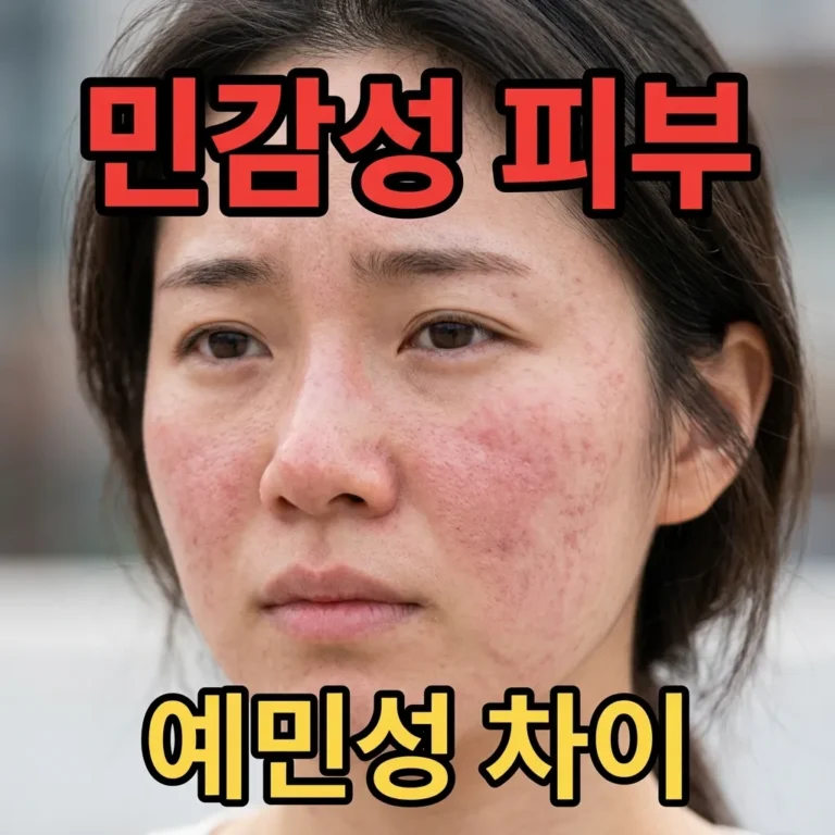 민감성 피부와 예민성 피부 차이 완벽 정리: 자가 진단부터 관리법까지