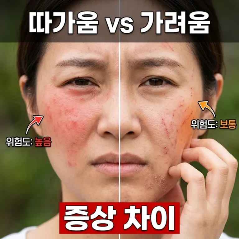 피부 따가움 vs 가려움, 더 위험한 증상은? 5가지 차이
