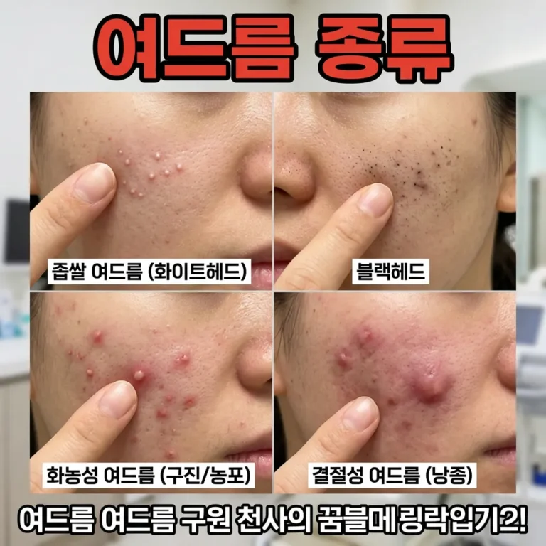 여드름 종류별 차이, 일반인이 꼭 헷갈리는 5가지 포인트