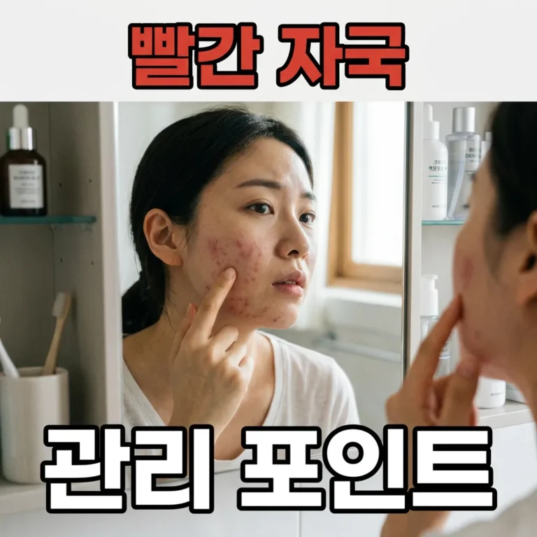 여드름 자국 빨갛게 오래가는 이유 5가지와 관리법
