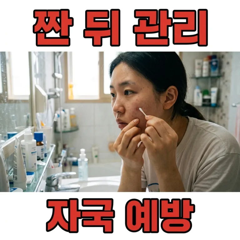 여드름 짠 뒤 자국 없애는 관리법 5가지